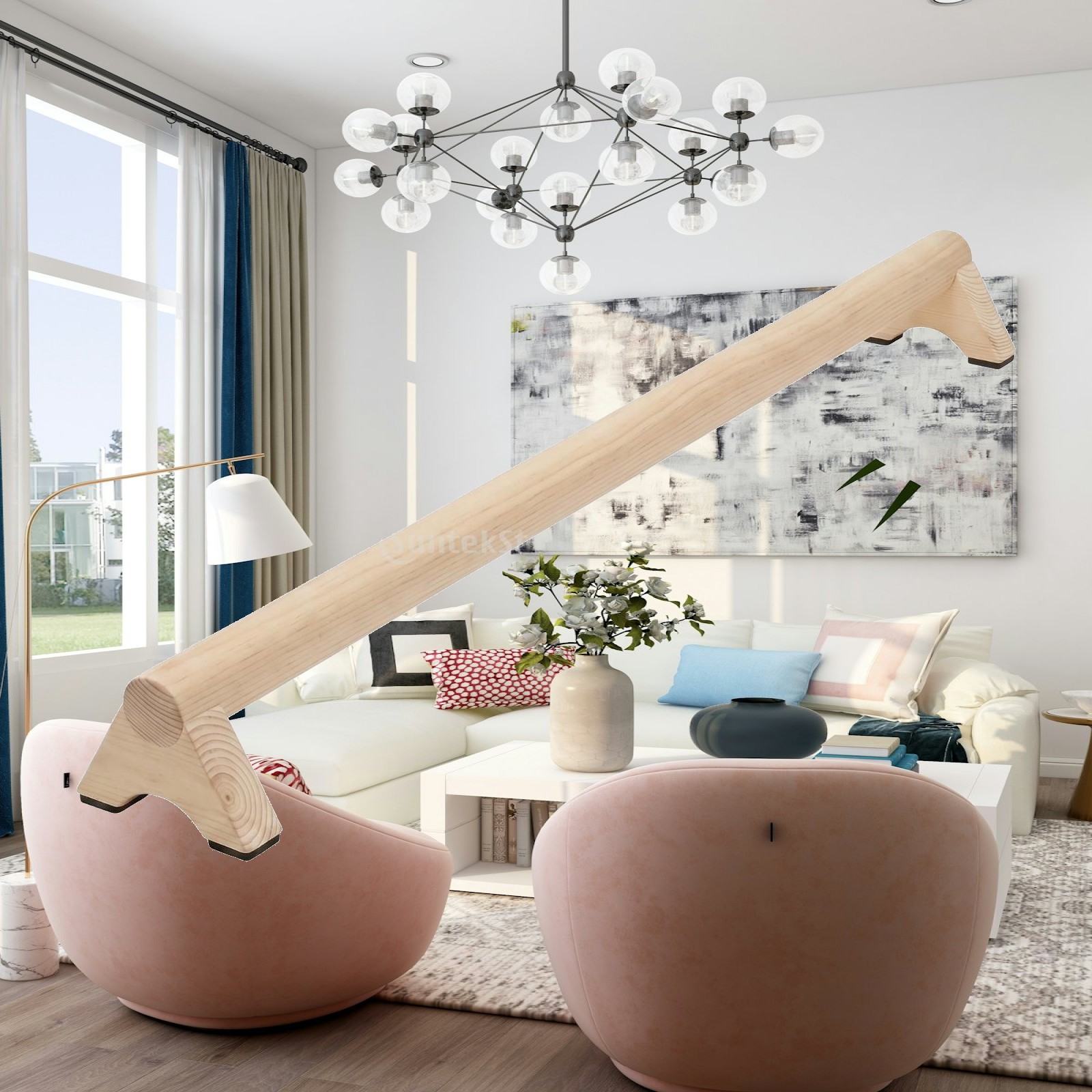 Pilates Yoga Home - Wooden Balance Beam Trainer for Yoga