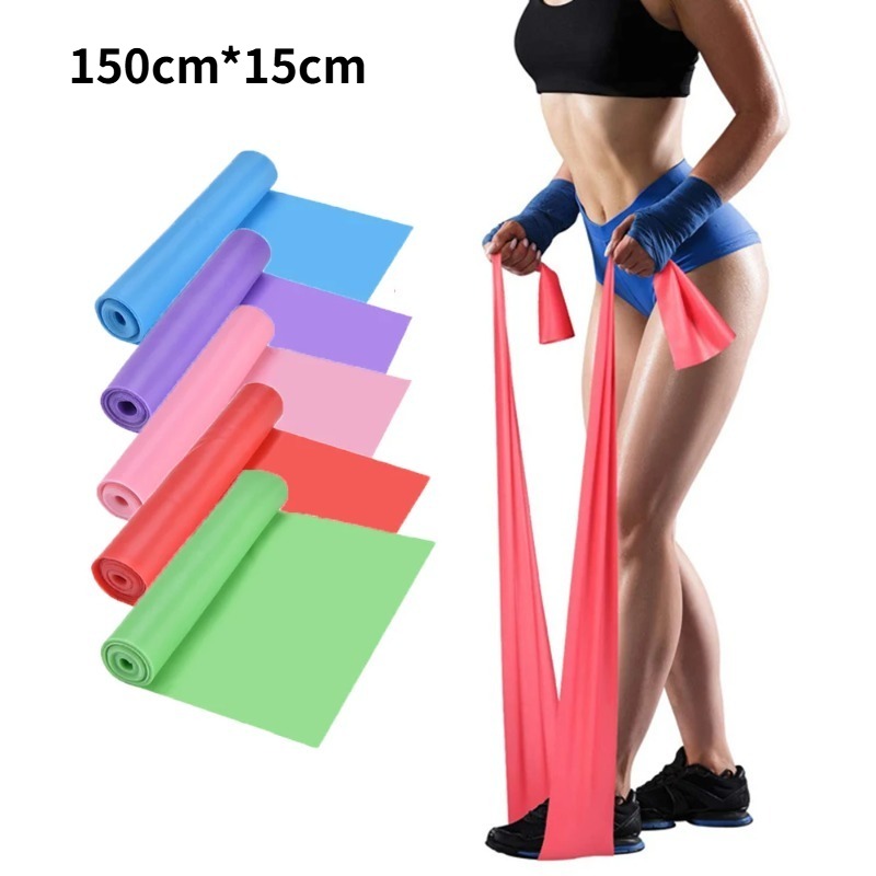 Pilates Yoga Home - Natural Latex Resistance Bands, Elastic Workout