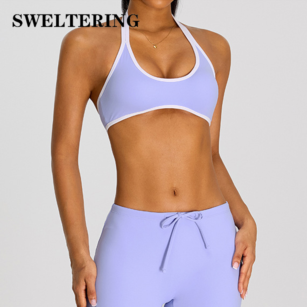 Pilates Yoga Wrap Top - Summer Women's Halter Yoga Bra Backless