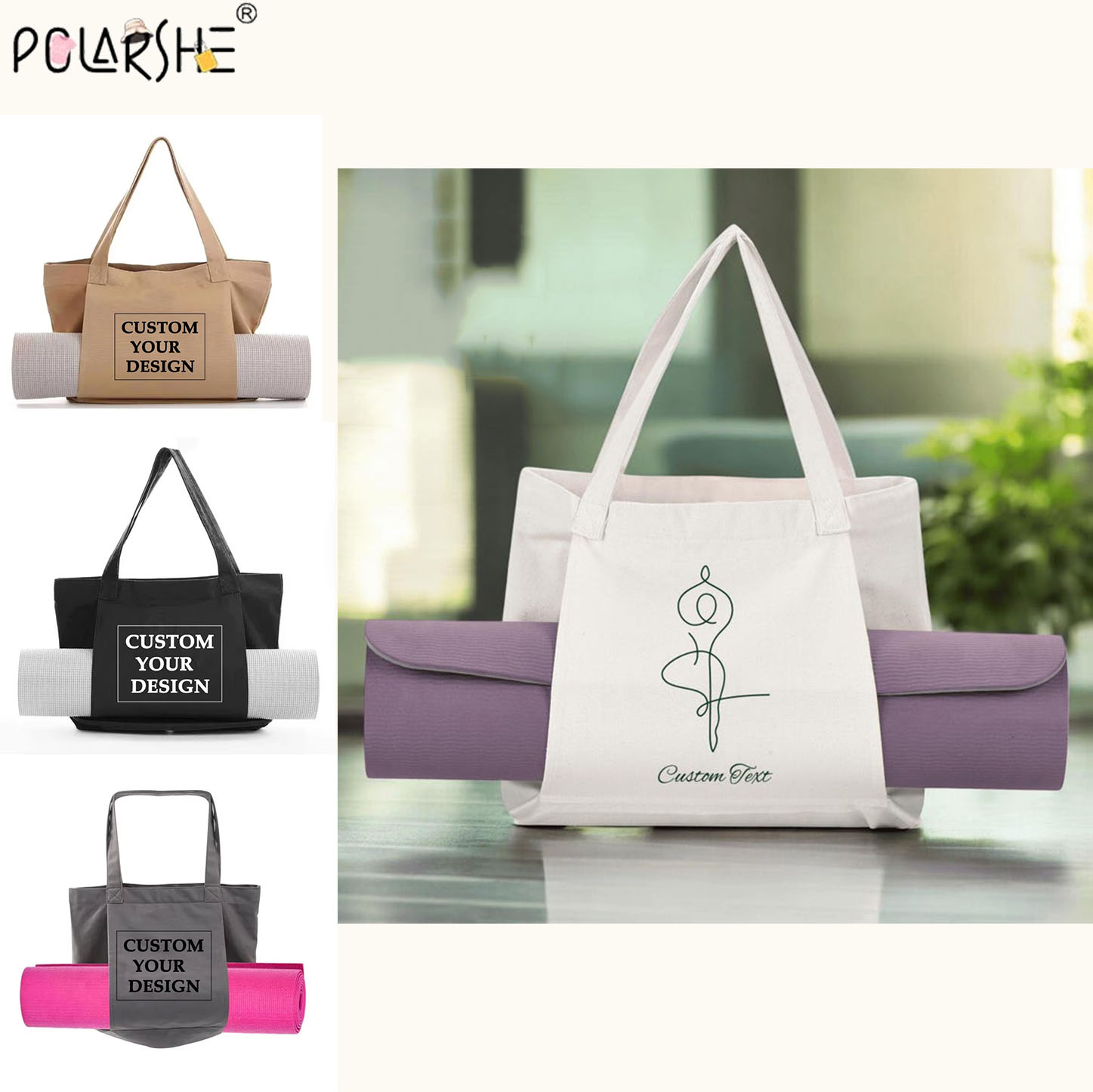 Custom Yoga Mat Tote Bag Perso - Pilates Yoga Bag 评论和价格