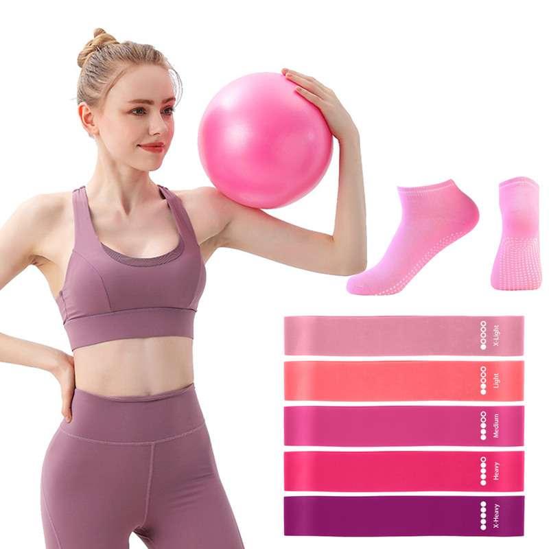 Pilates Ball Resistance Bands  - Pilates Yoga Ball Workout 评论和价格