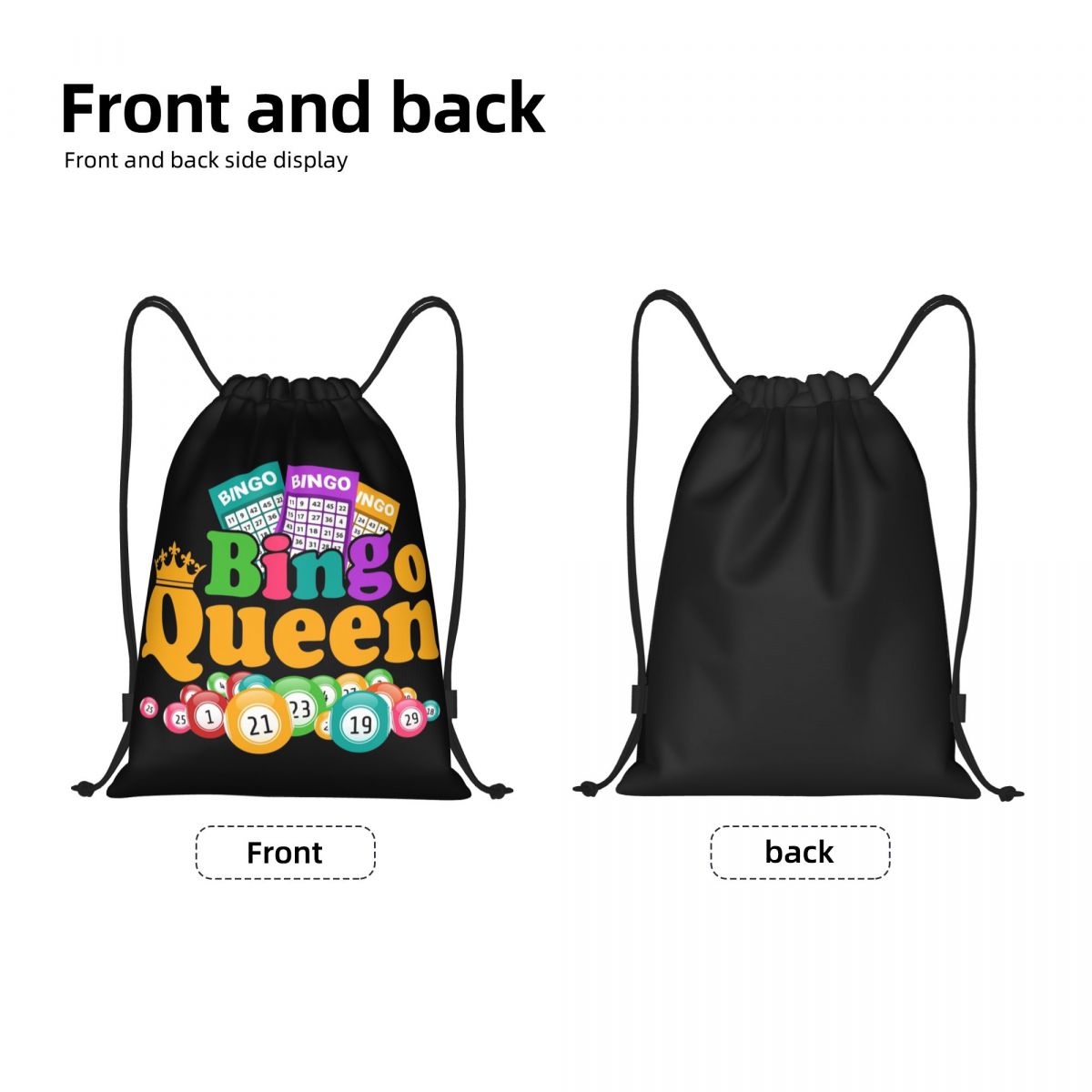 Custom Bingo Queen Game Lover  - Pilates Yoga Bag 评论和价格