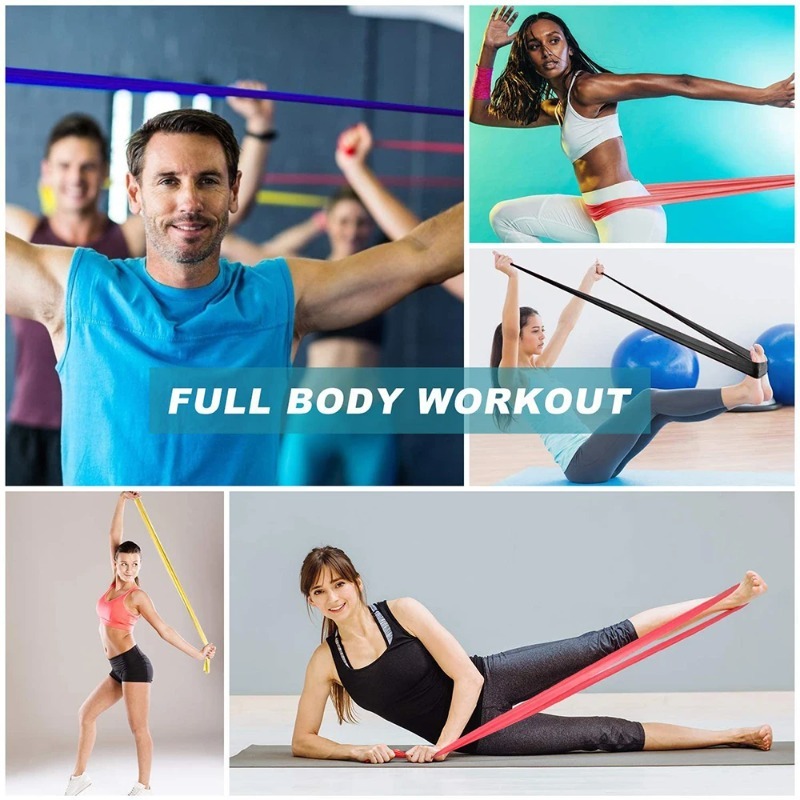 Natural Latex Resistance Bands - Pilates Yoga Home 评论和价格