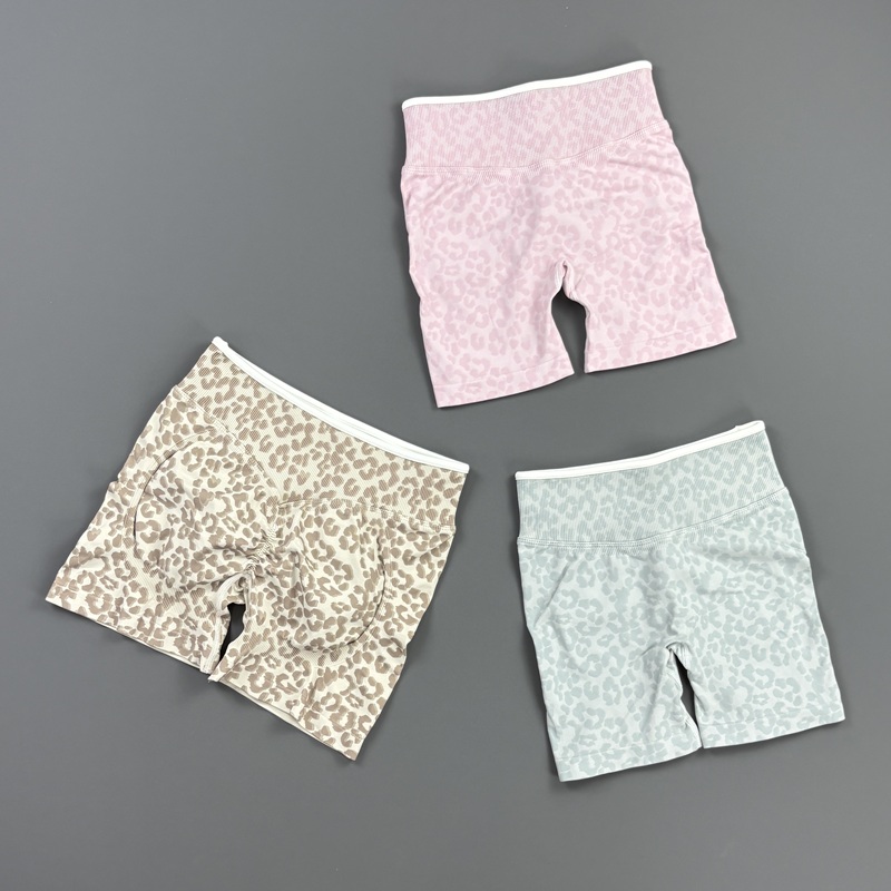 HISTELLO Gym Shorts Leopard Pr - Pilates Yoga Legging 评论和价格