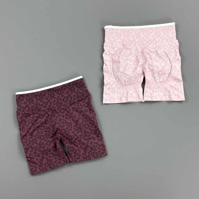 HISTELLO Gym Shorts Leopard Pr - Pilates Yoga Legging 评论和价格