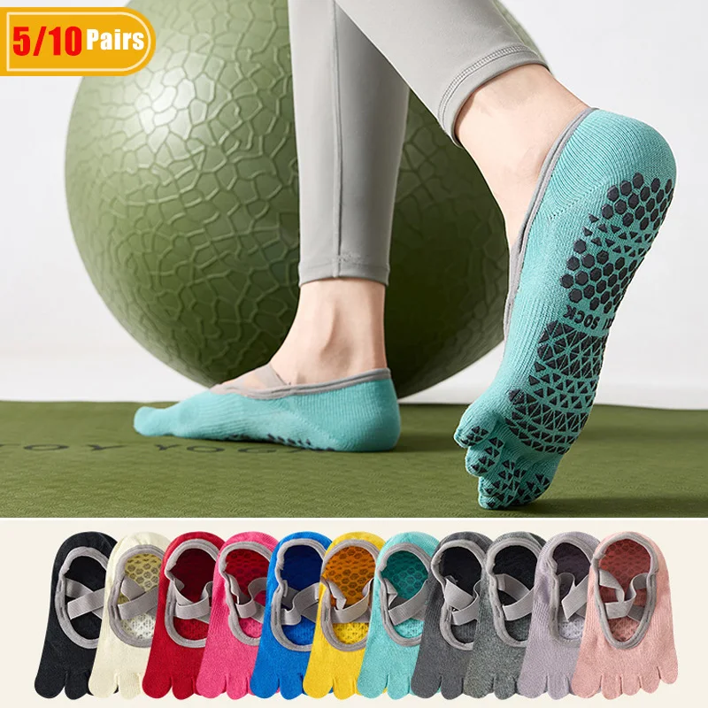 5/10 Pairs Women's Cotton Yoga - Pilates Yoga Gym 评论和价格