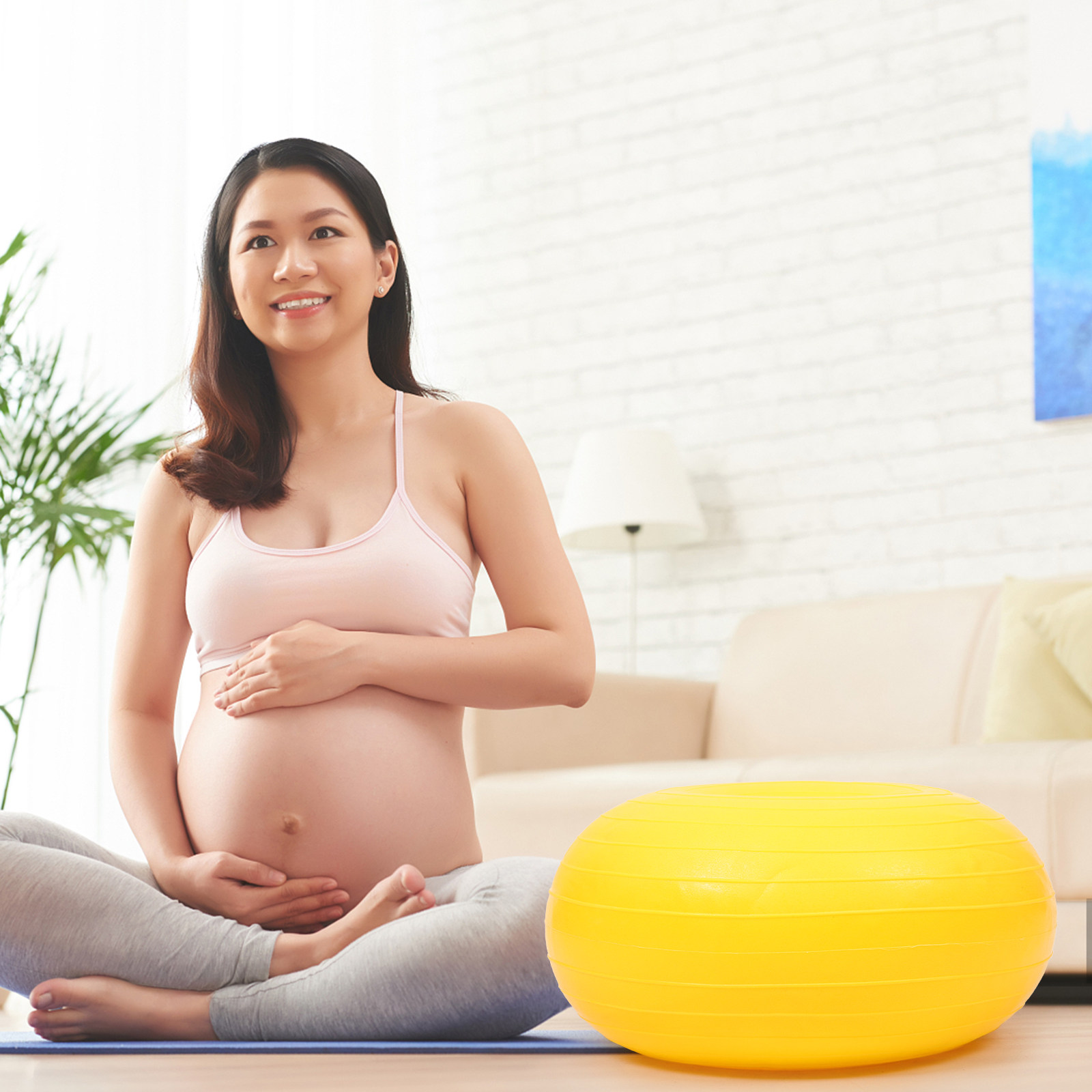 PVC Small Yoga Ball Reusable C - Pilates Yoga Ball Workout 评论和价格