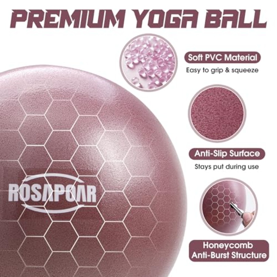 Small Exercise Ball - 9 Inch M - Pilates Yoga Ball Workout 评论和价格